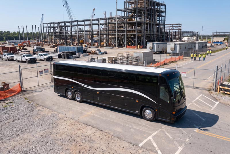 Construction Site Shuttle Bus Rentals in Gresham, OR